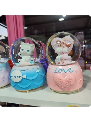 PremiumPort Işıklı ve Müzikli Büyük Boy Kar Küresi, Şık ve Eğlenceli Dekorasyon