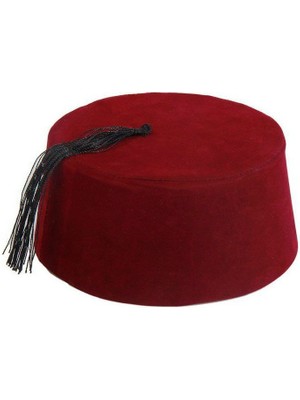 DS LLC Bordo Renk Osmanlı Fesi Yöresel Folklor Fesi Şapkası 5 No 5-6 Yaş Çocuk Iegtgrs-34