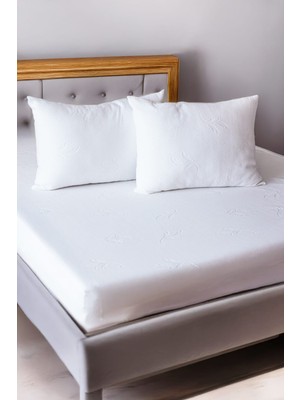Sungur Çeyiz Bambu Premium Sıvı Geçirmez Fitted Alez Ultra Sessiz Yatak Koruyucu (2 ADET YASTIK ALEZİ HEDİYE )