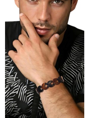 Pozitif Doğal Taş Orjinal Kuka Erkek Bileklik 642-1