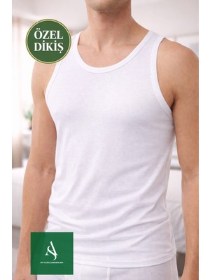 As Yıldız Premium Penye Atlet %100 Pamuk Özel Dikiş 6'lı