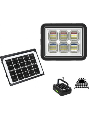 Nuveden 150W Güneş Enerjili Solar Kamp Feneri - Projektör WS-5570 DIE-RSTG34