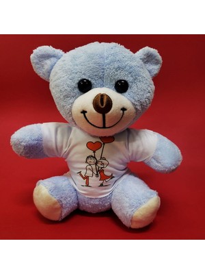 Die Grup Mutlu Sevgililer Temalı Tişörtlü Ayıcık DIE-RSTG34