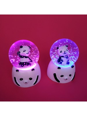 Nuveden Mini Işıklı Panda Kar Küresi 1 Adet DIE-RSTG34