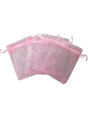 Özer Kutu Organize Tül Pembe 25 Adet 9X12 cm Boy Takı, Altın ve Hediye Kesesi