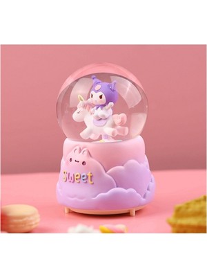 PremiumPort Işıklı ve Müzikli Hello Kitty Kar Küresi, Eğlenceli Dekorasyon
