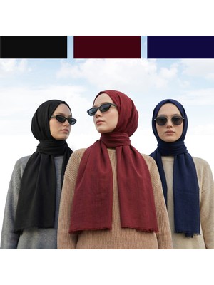 Kamer Scarf Pure Line Serisi Pamuk Konfor Şal 3lü Paket