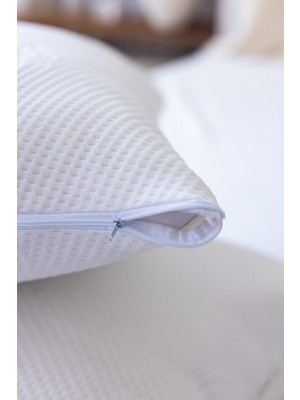 Sungur Çeyiz 2 Adet Bambu Lüks Sıvı Geçirmez Yastık Alezi | 50X70CM Su Geçirmez Jakarlı Yastık Alezi 2'li Set