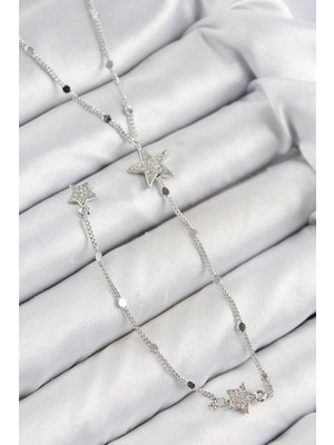 İlk El Grup Pirinç Zirkon Taşlı Yıldız Model Gold Renk Y Kolye - TJ-BKO10455 Iegtgrs-34