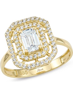 Lilarote Çift Şerit Baget Yüzük