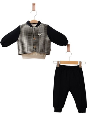 Myroka Erkek Bebek College 3'lü Takım Siyah