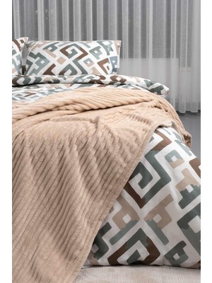 La Notte Tek Kişilik Battaniye Bej