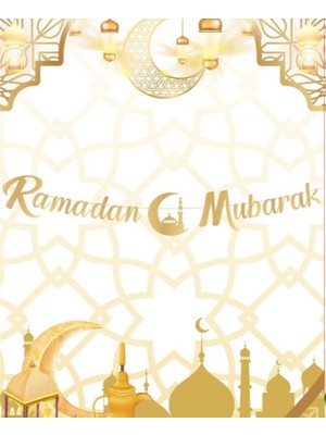NessiWorld Kaligrafi Ramazan Süsü Gold - Ramadan Mubarak