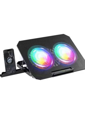 İlk El Grup ZRN33 2 Fanlı Standlı Rgb Laptop Soğutucu Iegtgrs-34
