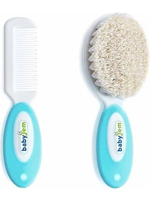 NessiWorld Doğal Kıl Fırça Tarak Seti 519 Mavi