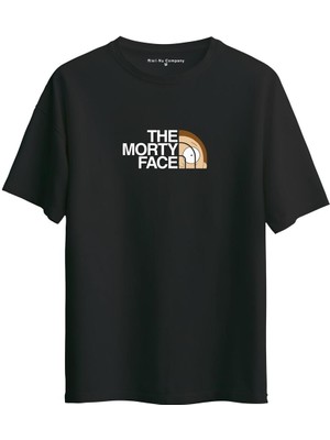 Risil-Nu Company Unisex Oversize Morty Baskılı Pamuklu Tişört | Yumuşak Dokulu, Rahat ve Casual Fashion