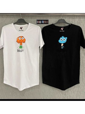 Risil-Nu Company Yeni Sezon Pamuk-Polyester Karışımı Oval Kesim Slim Fit Çift Kombinleri 2'li