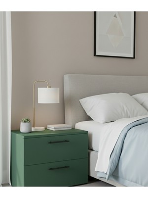 Alteks Dekor Modern 2 Çekmeceli Komodin – Minimal Tasarım, Yatak Odası Komidini