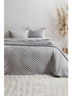 Elart Porto Flame Yatak Örtüsü Tek Kişilik (180X240 Cm) Gri