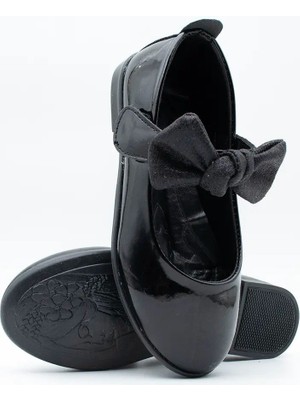 Sy Store Kız Çocuk Kumaş Fiyonklu Babet Ayakkabı