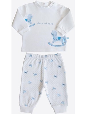 Kitikate Organik My Toy Omuzdan Patlı  2'li Takım Mavi