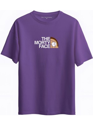 Risil-Nu Company Unisex Oversize Morty Baskılı Pamuklu Tişört | Yumuşak Dokulu, Rahat ve Casual Fashion