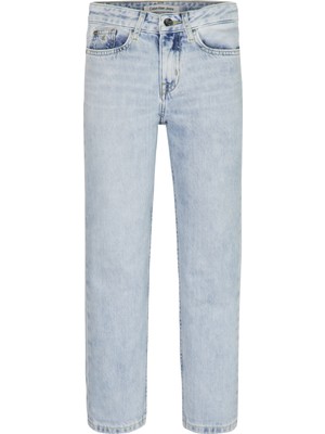 Calvin Klein Kadın Mavi Calvin Klein Relaxed Hr Washed Lı Kadın Mavi Kot Pantolon