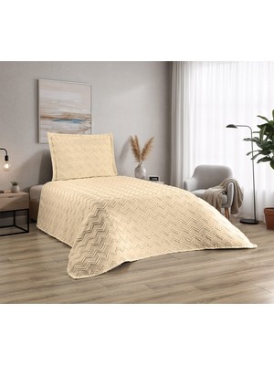 D'niss Home Zikzak Desenli 2 Parça Tek Kişilik Yatak Örtüsü