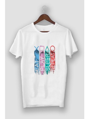 Risil-Nu Company Unisex Yeni Sezon Beyaz Dijital Baskılı Oversize T-Shirt