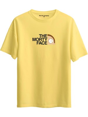 Risil-Nu Company Unisex Oversize Morty Baskılı Pamuklu Tişört | Yumuşak Dokulu, Rahat ve Casual Fashion