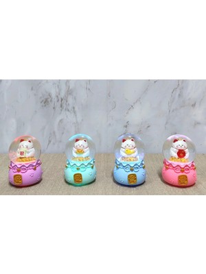 PremiumPort Işıklı Kar Küresi, Şans Kedisi Temalı, Dekoratif ve Parlak Tasarım