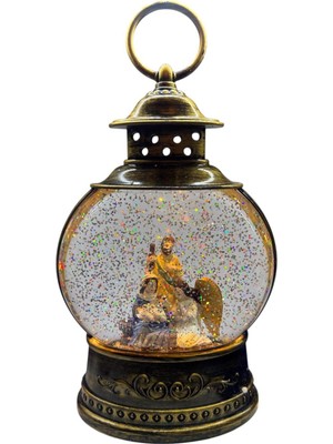 PremiumPort Işıklı Yılbaşı Kar Küresi Angels Temalı, Sıcak ve Şık Dekorasyon Hediye