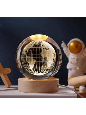 PremiumPort Renk Değiştiren Işıklı Cam Küre, 6cm, Şık ve Büyüleyici Dekorasyon Aksesuarı