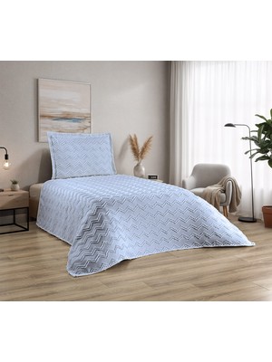 D'niss Home Zikzak Desenli 2 Parça Tek Kişilik Yatak Örtüsü