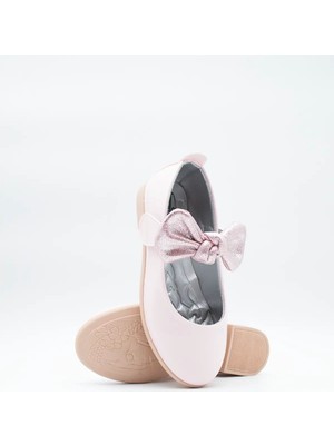 Sy Store Kız Çocuk Kumaş Fiyonklu Babet Ayakkabı