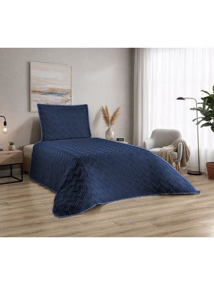 D'niss Home Zikzak Desenli 2 Parça Tek Kişilik Yatak Örtüsü