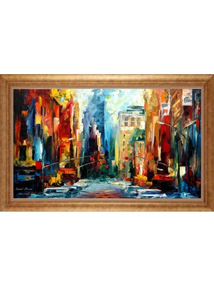 Giyense Altın Çerçeveli Paspartulu Manzara Tablo N792