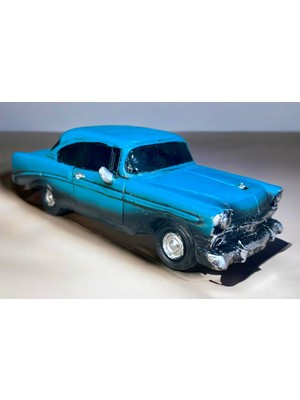 Sedosh Home Vision Dekoratif Spor Araba Turkuaz Dekoratif Biblo Polyester