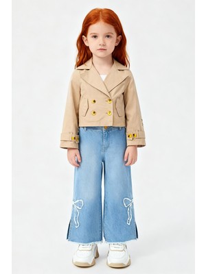 NBT Jeans Bg Store Kız Çocuk Bej Trench