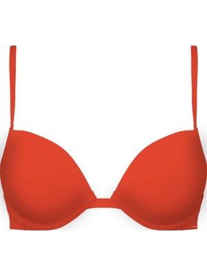 Calvin Klein Kadın Kırmızı Calvin Klein Push Up Plunge Kadın Kırmızı Sütyen