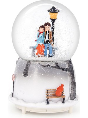 PremiumPort Büyük Boy Kar Tanesi Püskürtmeli Sokak Lambası, 16 cm Işıklı, Şık Tasarım