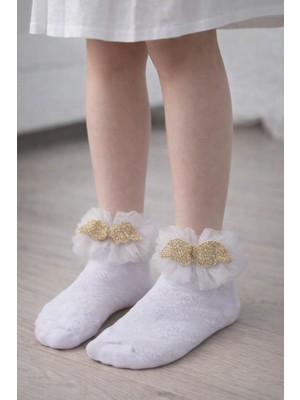 Gigi Giyim Melek Kanat Aksesuarlı Kız Çocuk Soket Çorap