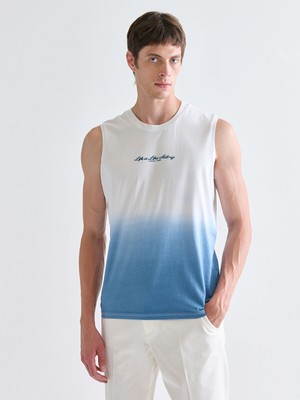 Lc Waikiki Yeni Sezon Bisiklet Yaka Baskılı Erkek Kolsuz Tişört