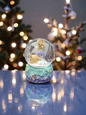 PremiumPort Işıklı Küçük Kar Küresi, Sıcak ve Huzurlu Atmosfer Için Harika Bir Seçim