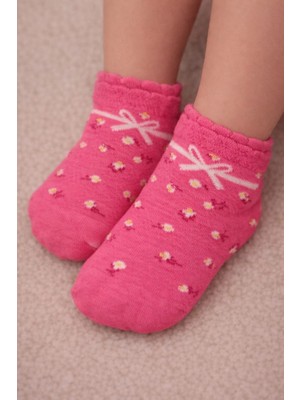 Gigi Giyim Çiçek Baskılı Kız Çocuk Çorap