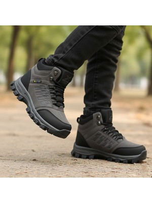 Elit Xstep 9374 Füme Soğuk Geçirmez Sıcak Astarlı Rahat Erkek Çocuk Bot