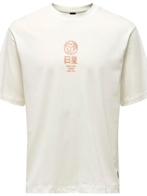 Only & Sons Erkek Onsmalık Lıfe Rlx Ss Tee Tr Relax Fit Kısa Kollu Tişört