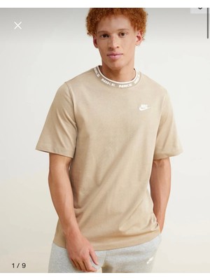 Nike Sportswear Club Erkek Krem T-Shirt FB7309-247