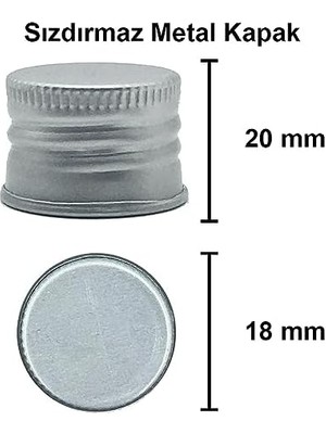 Storemax 100 ml Şeffaf Piramit Sosluk 100 cc Kapaklı Kavisli Cam Şişe 6 Adet (Gümüş (Metal))