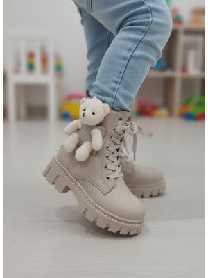 Elit Newland 39181 Bej Hafif Rahat Soğuk Geçirmez Ayıcıklı Kız Çocuk Bot